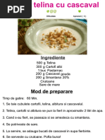 Supa de Telina Cu Cascaval