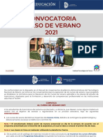 Convocatoria Curso de Verano 2021