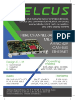 Fibre Channel (Arinc 818) MIL-STD-1553B ARINC 429 Can-Bus Ethernet