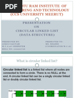 Cicular Linked List