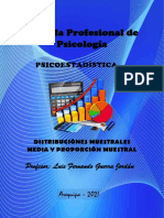 Distribución de La Media Muestral y Proporcion Muestral Psicologia 7 de Julio 2001