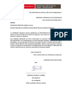 Solicitud Directora DIRESA