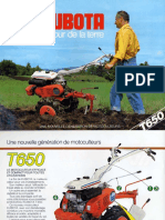 Kubota T650 plaquette