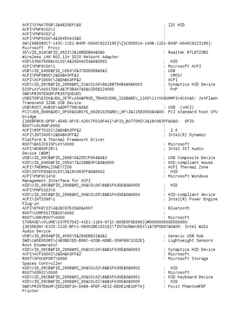 ACPI Device and Driver Overview | PDF | Usb | Device Driver