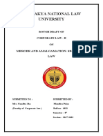 Chanakya National Law University: Merger and Amalgamation: Securities LAW