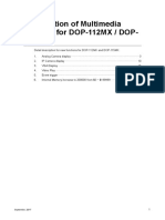 Intruduction of Multimedia Function For DOP-112MX / DOP-115MX
