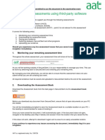 Student Guidance Document For Assessments That Require 3rd Party Software