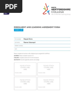 Enrolment Form and Learning Agreement - 2020 - 21 V4