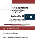 CSC2073 - Lecture 02 (Intro To SE, SE Diversity)