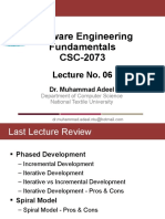 CSC2073 - Lecture 06 (Agile Software Development)