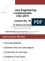 Software Engineering Fundamentals CSC-2073: Lecture No. 18