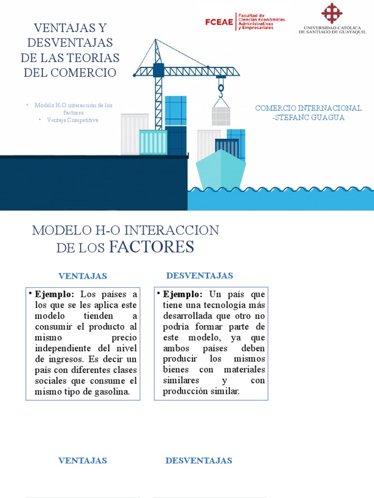 Ventajas y Desventajas Teorias Del Comercio Internacional | PDF ...