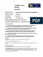CGRM Assignment 2013 14 Horsemeat Scandal BR DL UNIVERSITY OF BIRMINGHAM