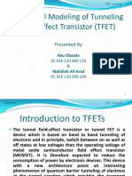 Analytical Modeling of Tunneling Field Effect Transistor (TFET)