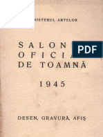 Salonul Oficial de Toamna Desen Gravura Afis 1945