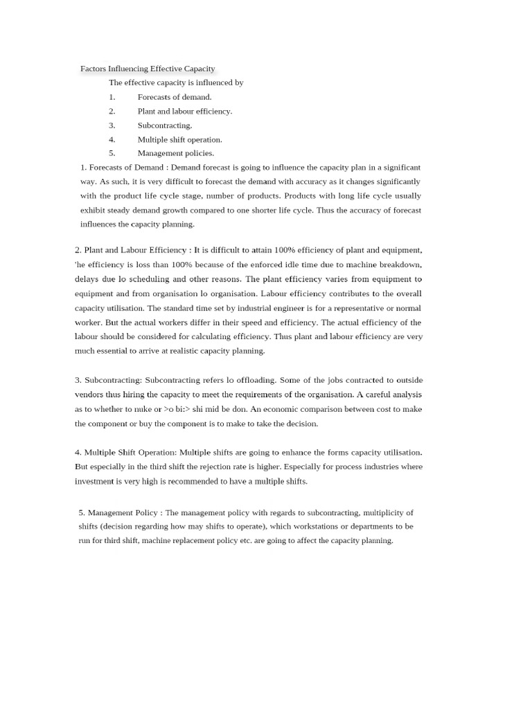 Effective Capacity Planning | PDF