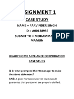 Assignment 1: Case Study