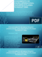 Manutenção CNC Oxicorte e Plasma