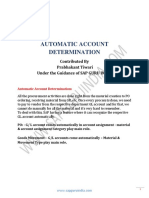 Automatic Account Determination 