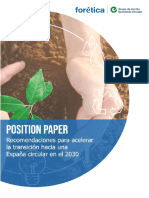 Position Paper Recomendaciones para Acelerar La Acción Empresarial Hacia Una España Más Circular en 2030