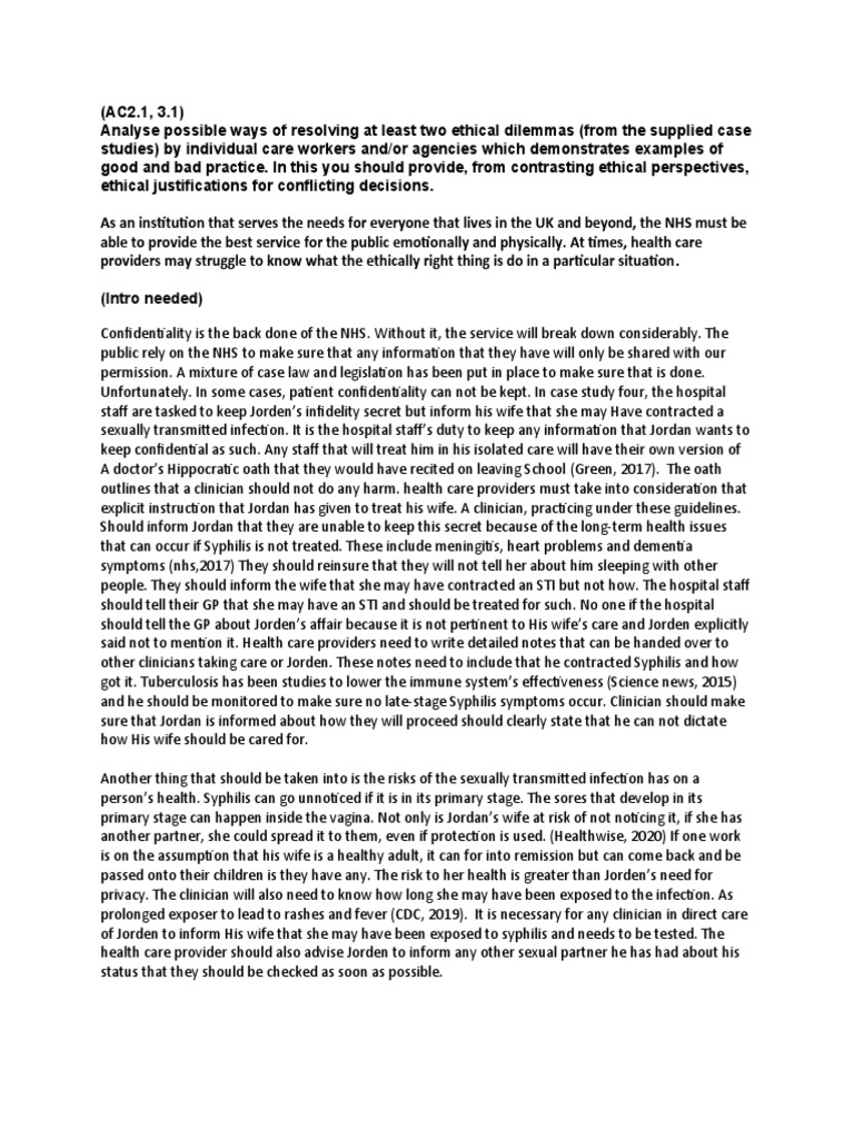 Ethics Health Draft Send | PDF | Confidentiality | Health Care