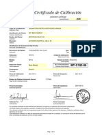 Certificado de Calibración: Calibration Certificate