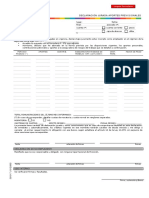 Declaración Jurada Aportes Previsionales