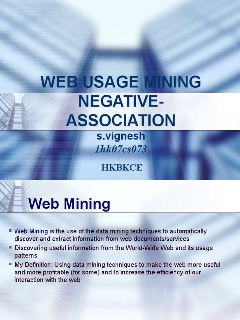 Web Usage Mining Overview | PDF | World Wide Web | Internet & Web