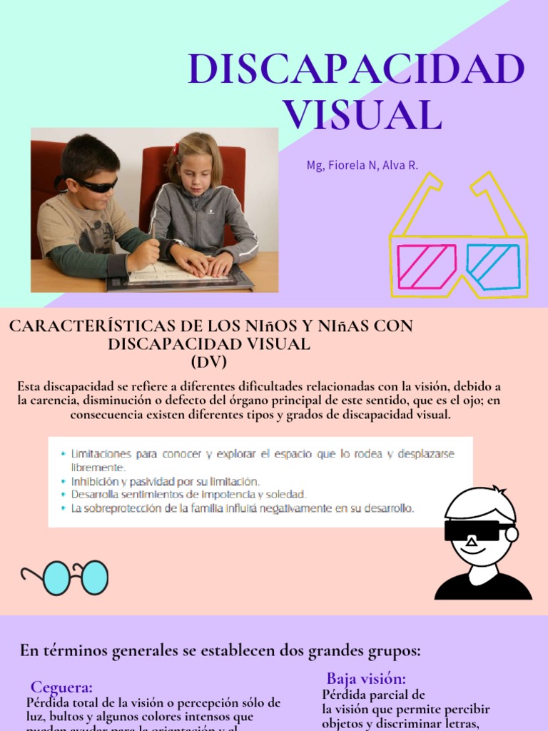 Características y Estrategias para Niños con Discapacidad Visual | PDF ...