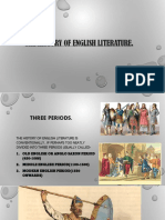 The History of English Literature.: Snigdha Banerjee