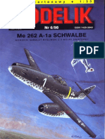(Paper Model) (Modelik 1998-06) ME-262 A-1a Schwalbe