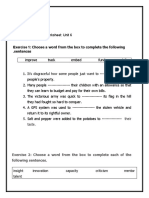 Unit 6 Vocab Worksheet