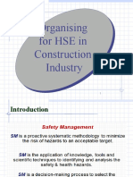 Organising For HSE in Construction Industry