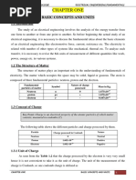 Chapter One: Basic Concepts and Units