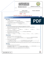 7th Workbook Answers Units (9,10,11) PDF