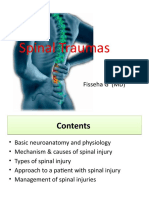Spinal Traumas: Fisseha G (MD)