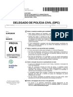 Instituto Aocp 2021 PC Pa Delegado de Policia Civil Prova