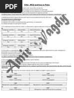 CH:3 MCQ and True or False