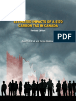 Estimated Impacts of A $170 Carbon Tax in Canada: Revised Edition