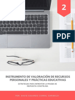 Instrumento de valoración de recursos personales y prácticas educativas_ Cuaderno de trabajo_ 2da. Edición