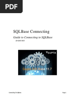 SQLBase Connecting. Guide To Connecting To SQLBase 20-6245-0001. Connecting To Sqlbase Page 1