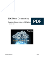 SQLBase Connecting. Guide To Connecting To SQLBase 20-6245-0001. Connecting To Sqlbase Page 1