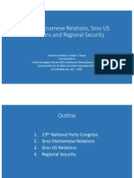 Thayer, Sino-Vietnamese Relations, Sino-US Relations, and Regional Security