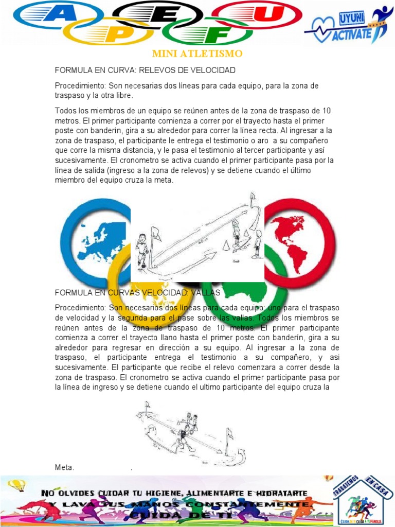 Relevos y Vallas en Mini Atletismo | PDF | Deporte del atletismo | Deportes