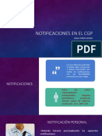 Notificaciones en El CGP