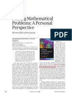 Solving Mathematical Problems: A Personal Perspective: Book Review