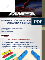 Manipulacion de Accesorios de Voladura y Explosivos FAMESA 02
