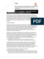 NIC 8 - Politicas Contables, Cambios en Las Estimaciones Contables y Errores RESUMEN TÉCNICO