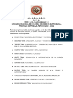 Temas Complementarios A Desarrollar Logia Barranquilla 1-8