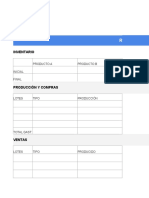 Modelo Reporte de Producción Formato Excel